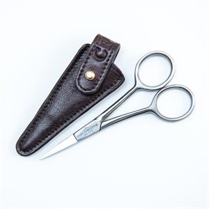 Captain Fawcett Hand-Crafted Grooming Scissors with Leather Pouch